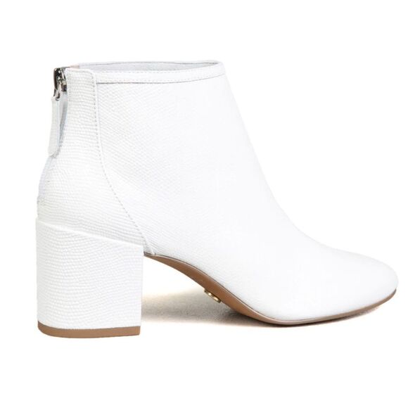 Cecelia New York NOLTON White leather booties Size 8.5 / Excellent - Picture 1 of 8